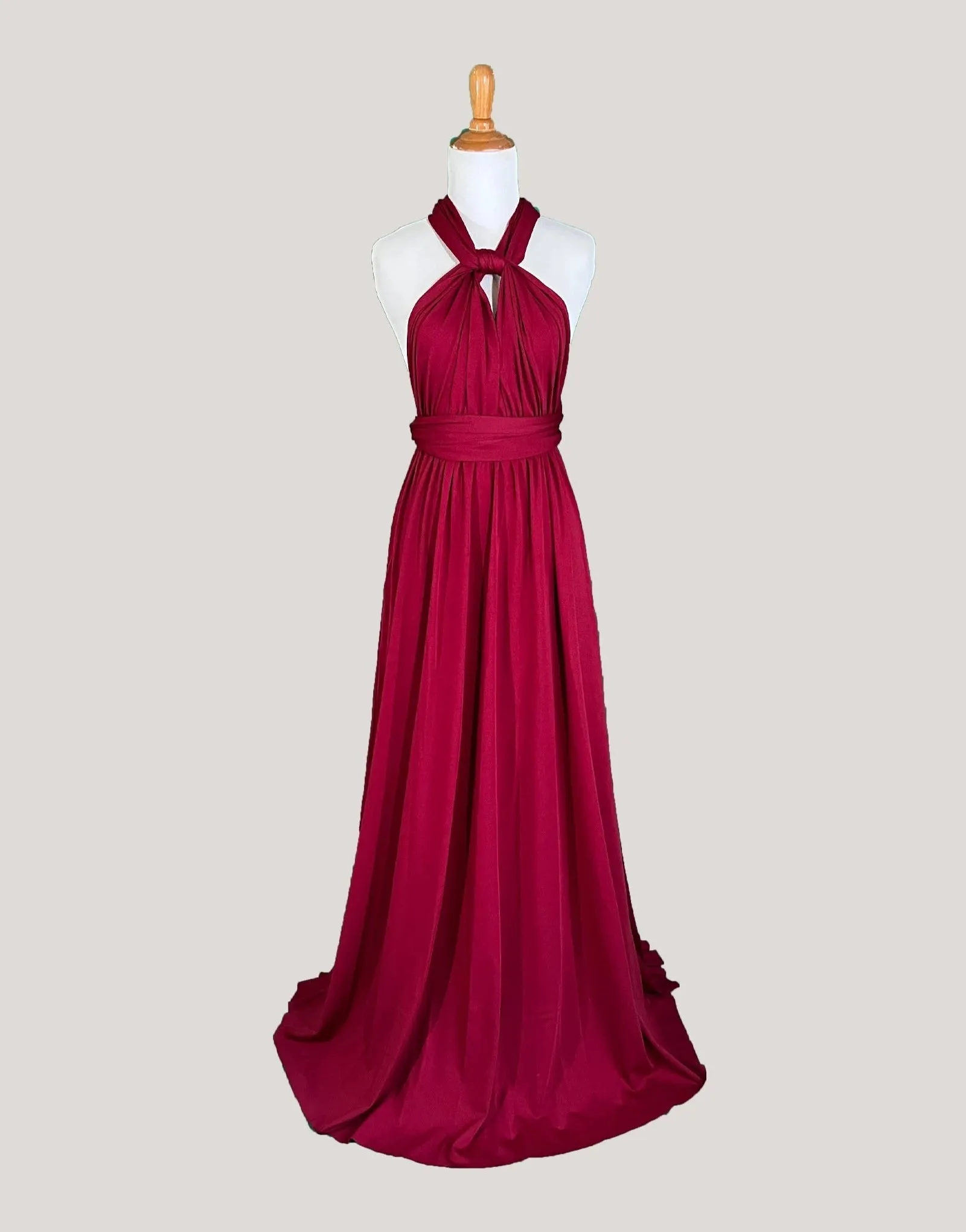 Wine Infinity Dress/ Wrap Convertible Bridesmaid Dress-S36